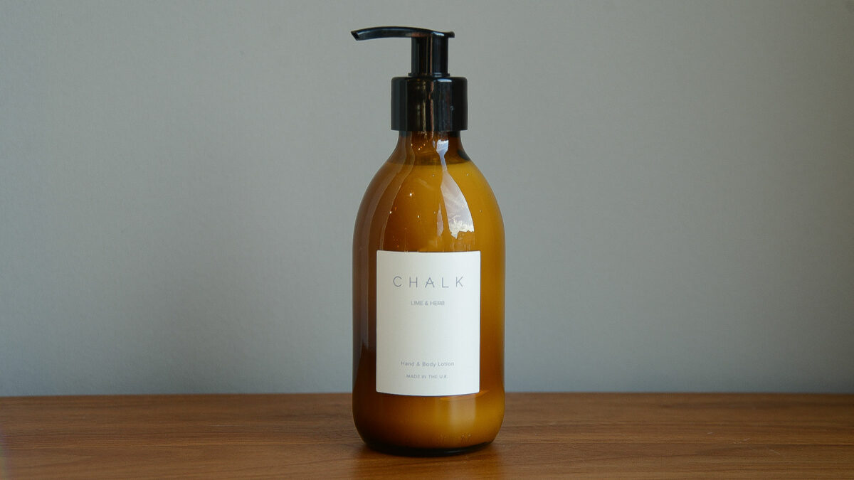 Lime and herb chalk lotion