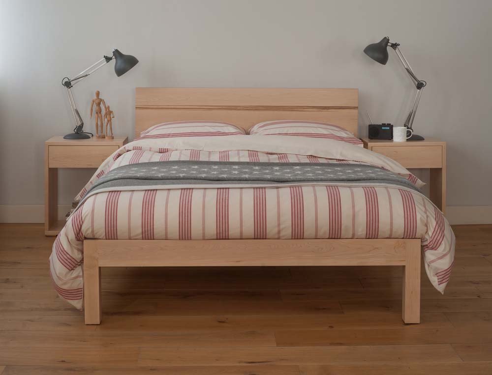 Contemporary solid wood beds - the Nevada collection