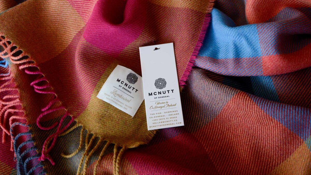 Merino Lambswool Check Throws DUSK
