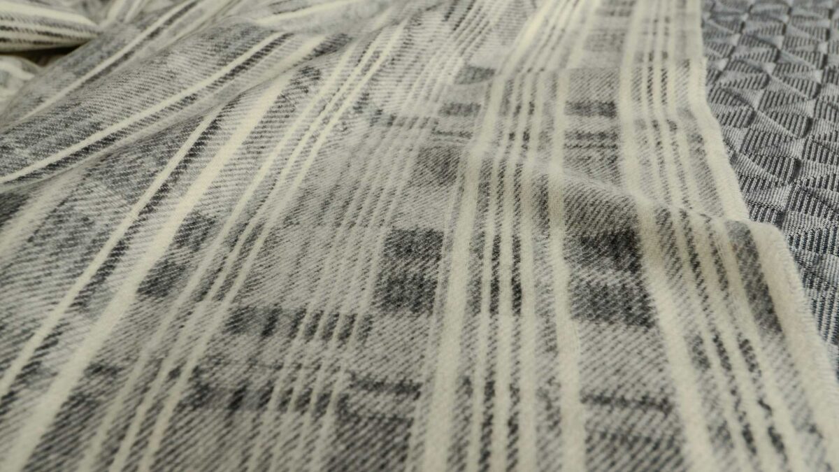 Merino-Wool-Grey-Stripe-Throw