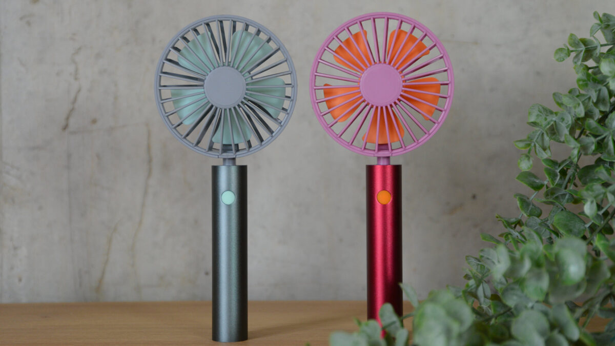 Metallic Handheld Fans - 2 colours - Image 2