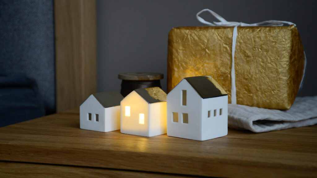 Mini Light Up Houses One On