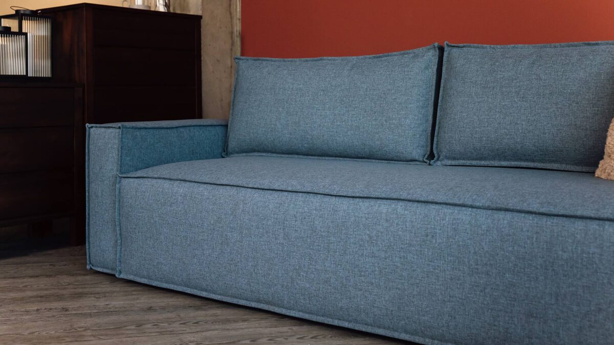 Modern Sofa Bed with Seam Detail - Image 4