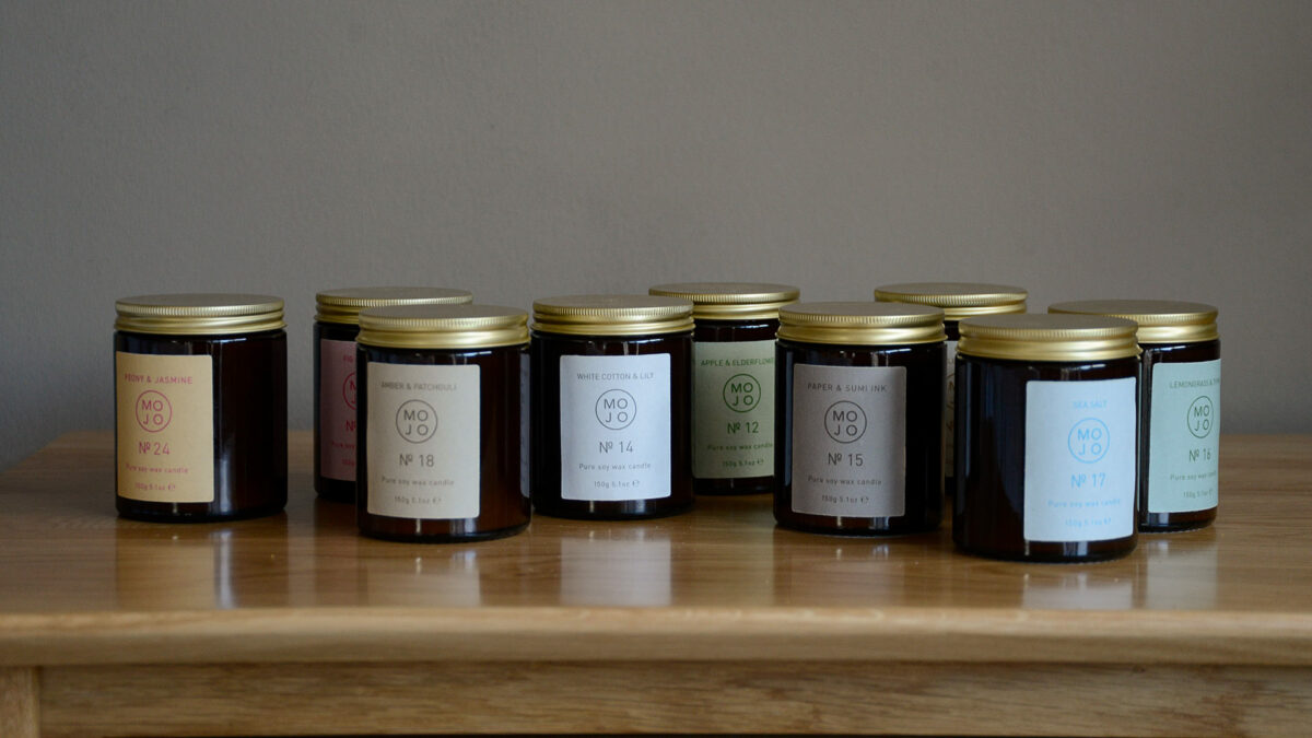 Mojo jar candles selection