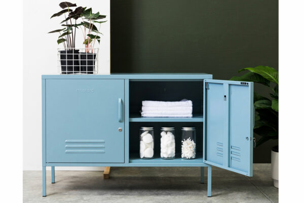 Lowdown Locker in Ocean-Blue - sideboard locker - mid blue
