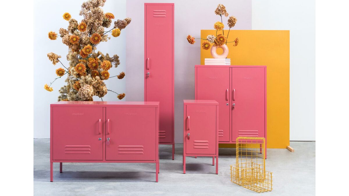 Pink Storage Collection - rose pink locker collection