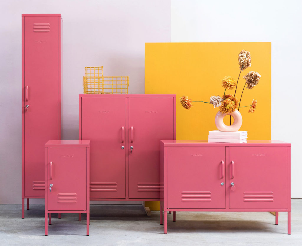 Mustard Made Pink storage Lockers