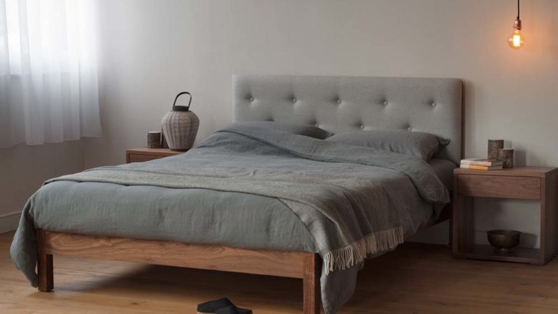 Solid wood Scandinavian style beds