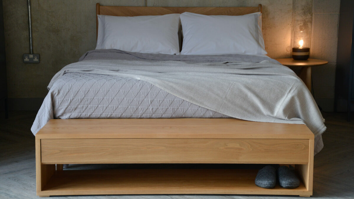 Oak End Of Bed Drawer