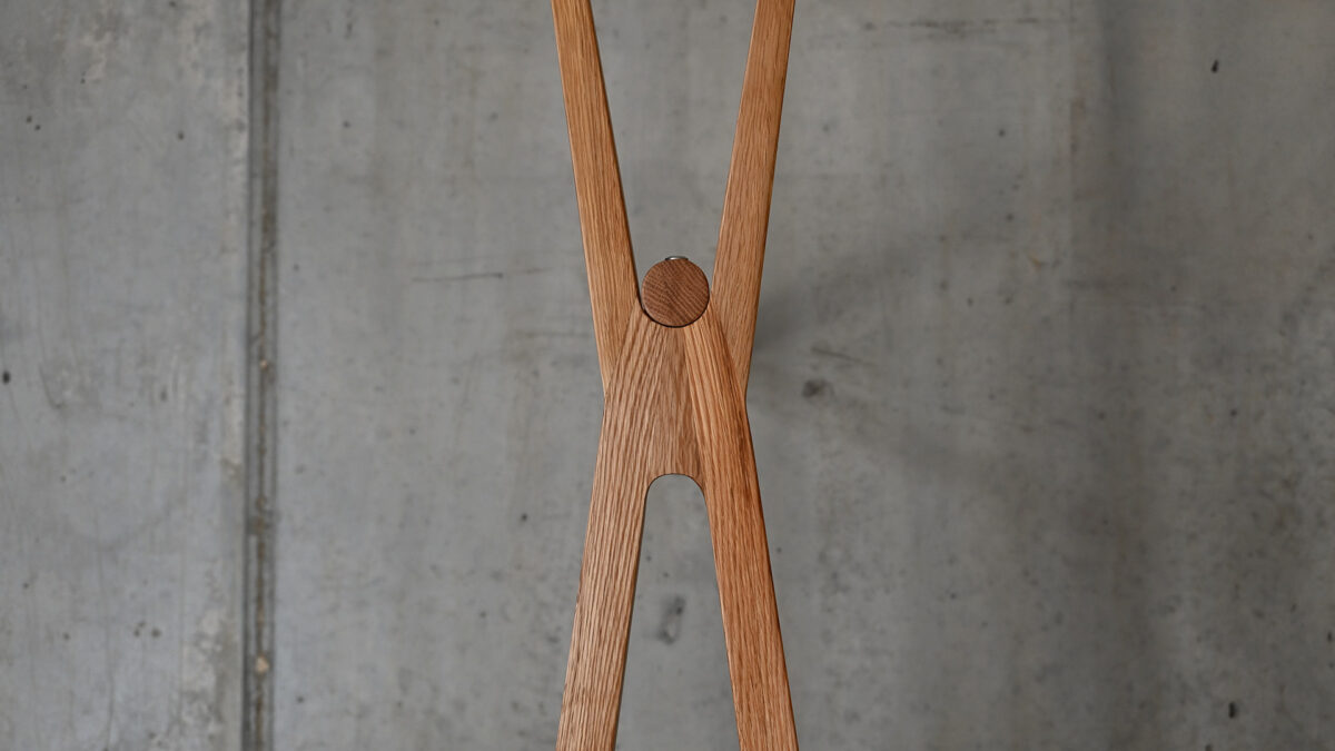 Wall Mounted Oak Clothes Rails - Image 9