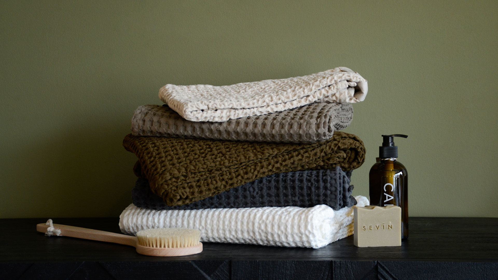 Organic Cotton Waffle Towels, Towels