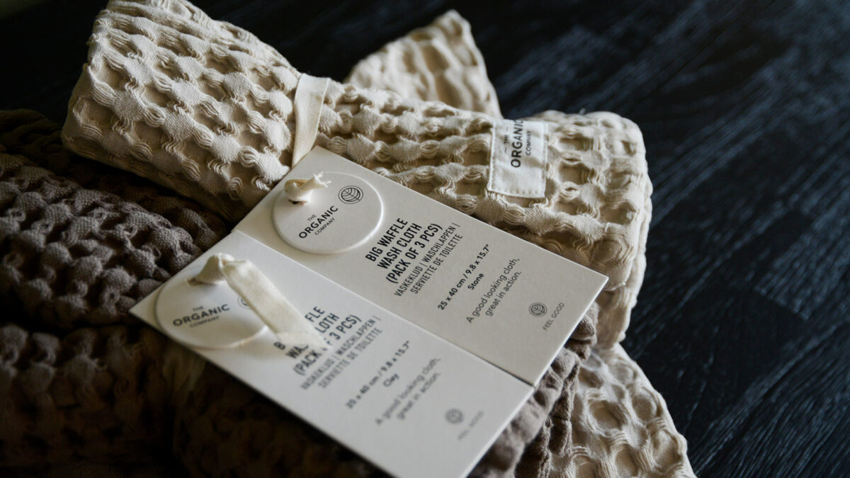 organic cotton waffle weave wash cloths