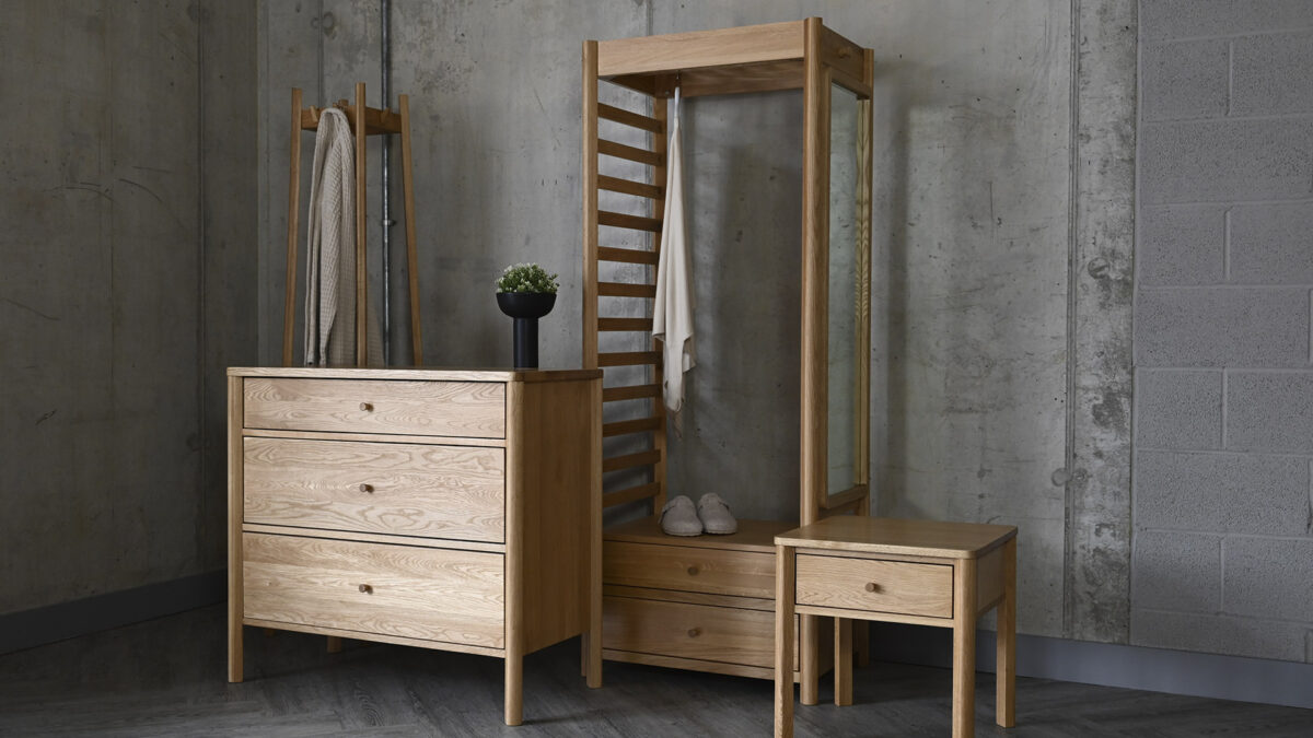 Oslo - Oiled Oak Open Wardrobe - Image 6