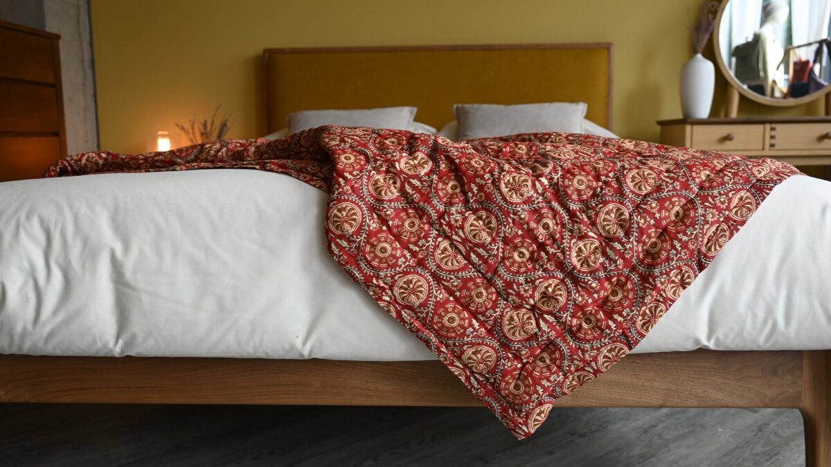 Floral Padded Throws - 3 Colours - Image 8