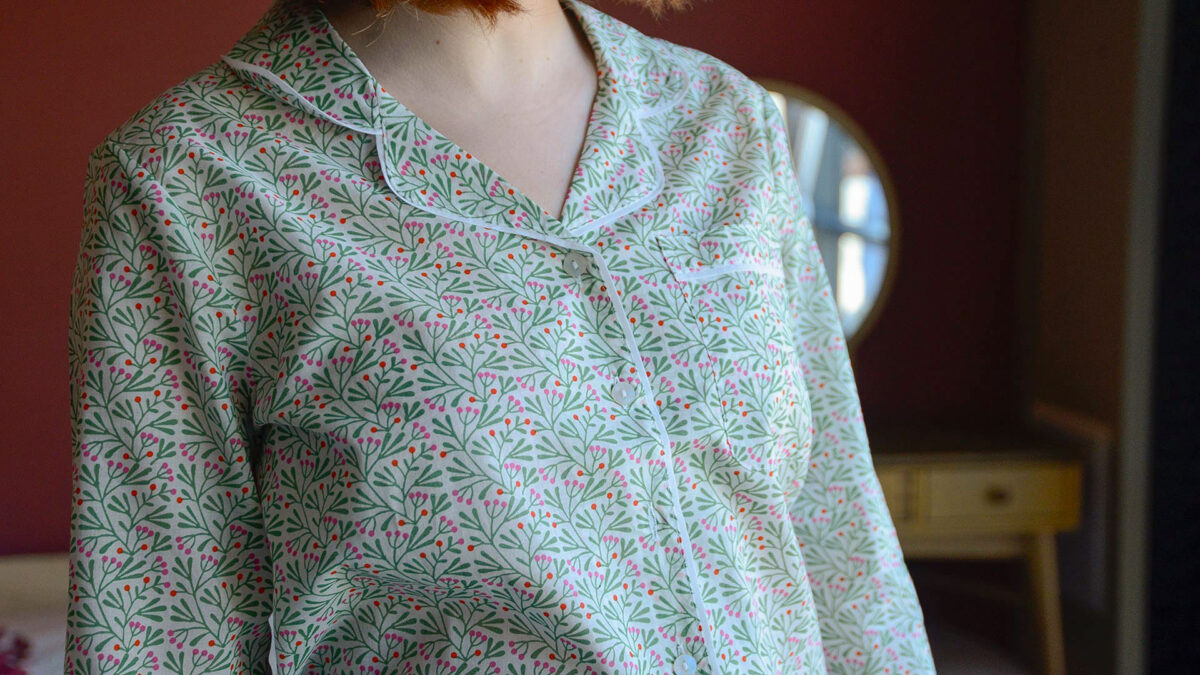 Pale Green Frond Pyjamas - Image 2