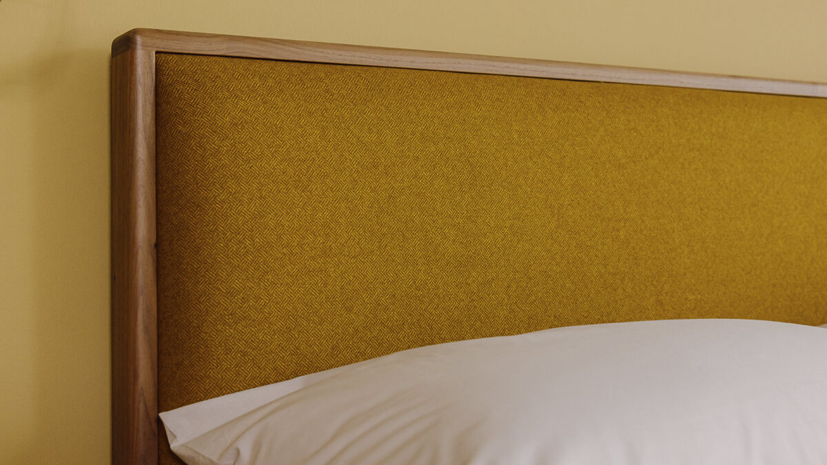 Carlisle Bed with a Wool Covered Headboard - Image 6