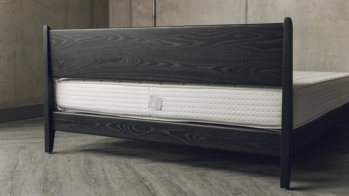 Pimlico bed back of headboard detail black