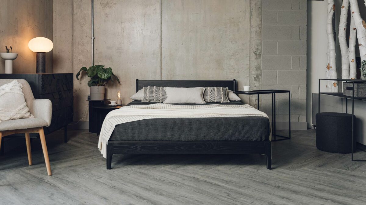 Pimlico low bed with black finish 2023jpg