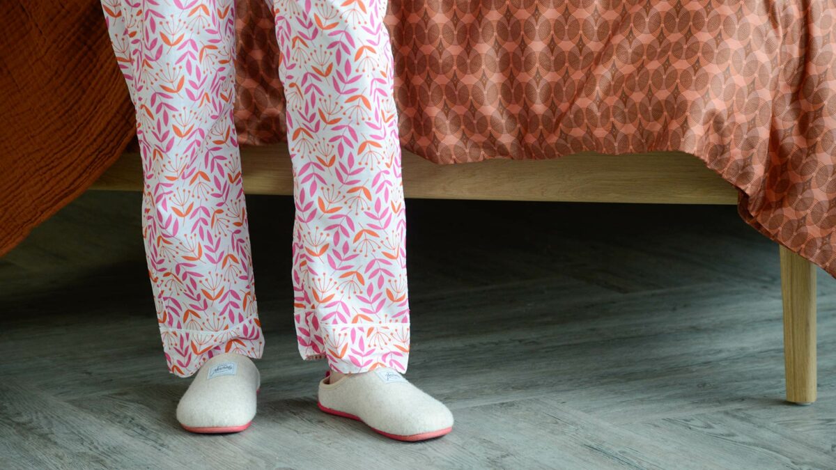 Pink Orange PJs Bottoms Detail