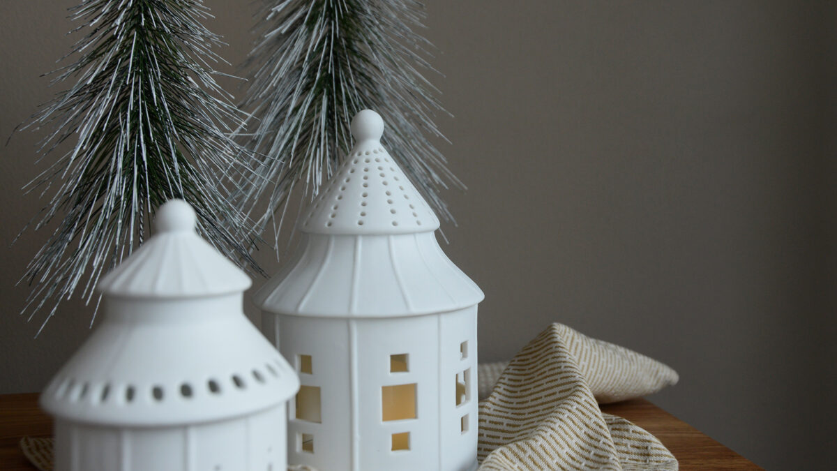 Lighthouse Candle Holders - Christmas