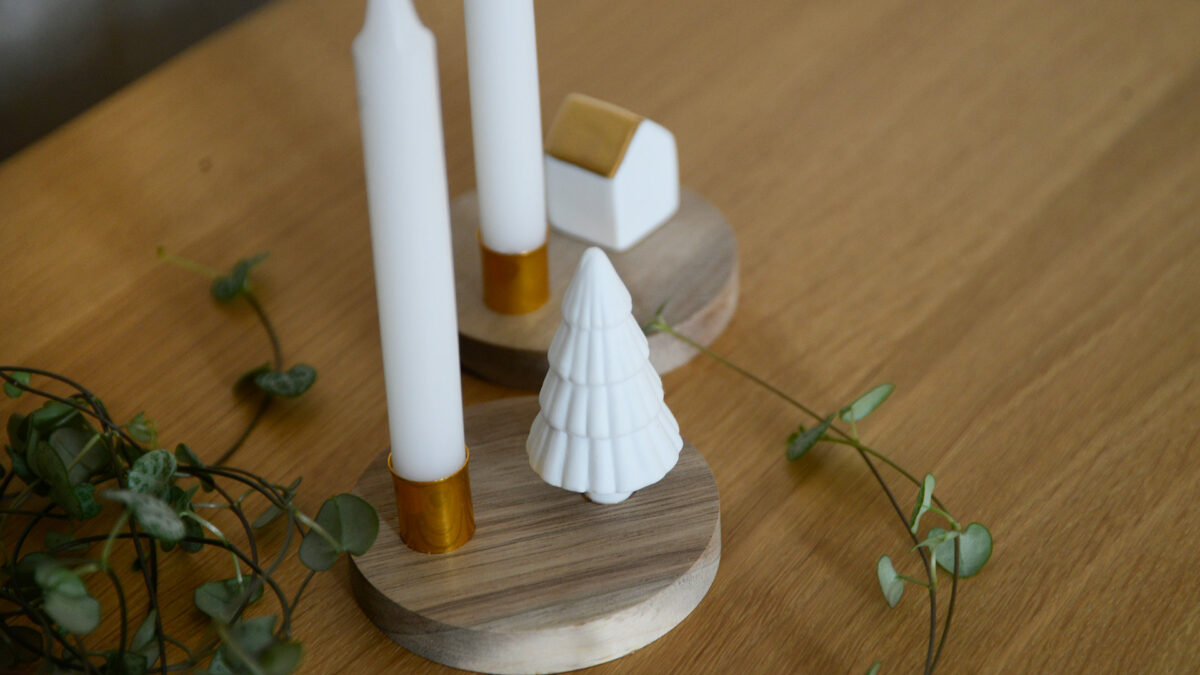 Rader Tree House Candleholders Tree closeup
