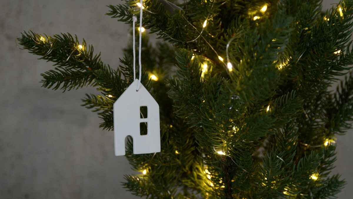 Rader Xmas Dec House on tree