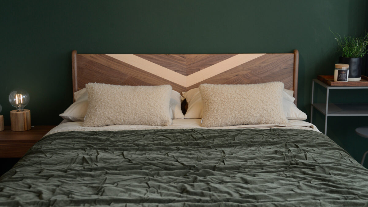 Raine Humble Bee Velvet Throw Olive Green Full Spread
