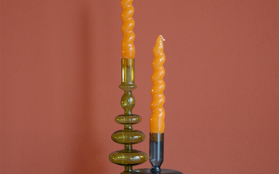 Colourful Retro Candlestick Holders - Image 6