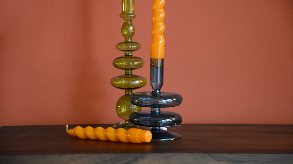 Colourful Retro Candlestick Holders - Image 7