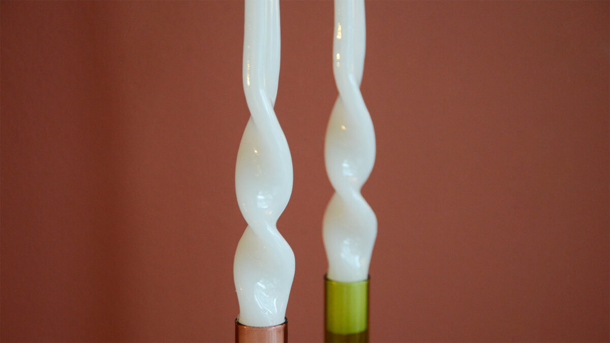 Colourful Retro Candles - 2 Colours - Image 5
