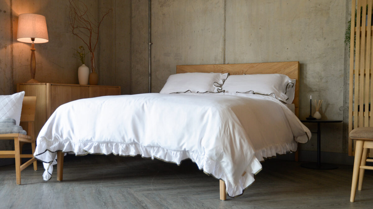 Ruffle Edge Bedding - Olive or Blush - Image 9