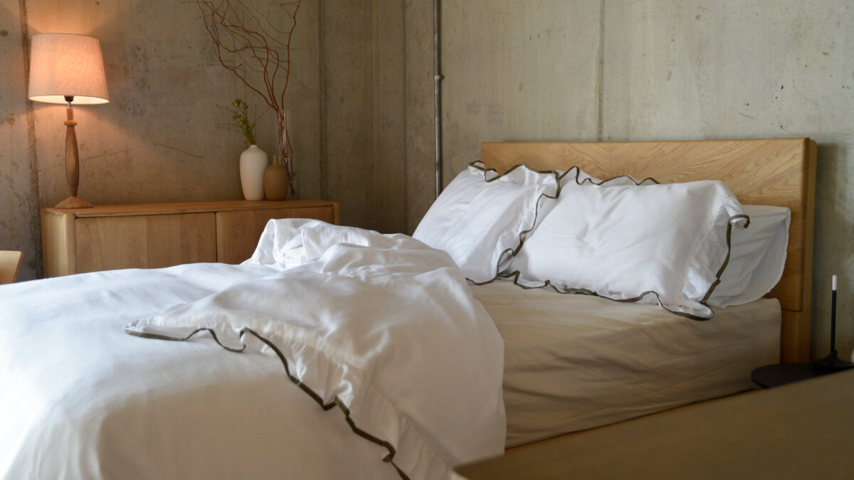Ruffle Edge Bedding - Olive or Blush - Image 5