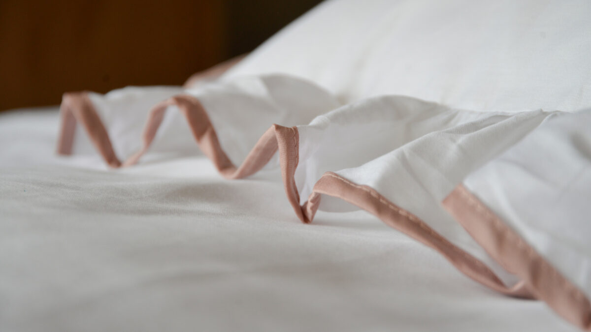 Ruffle Edge Bedding - Olive or Blush - Image 6