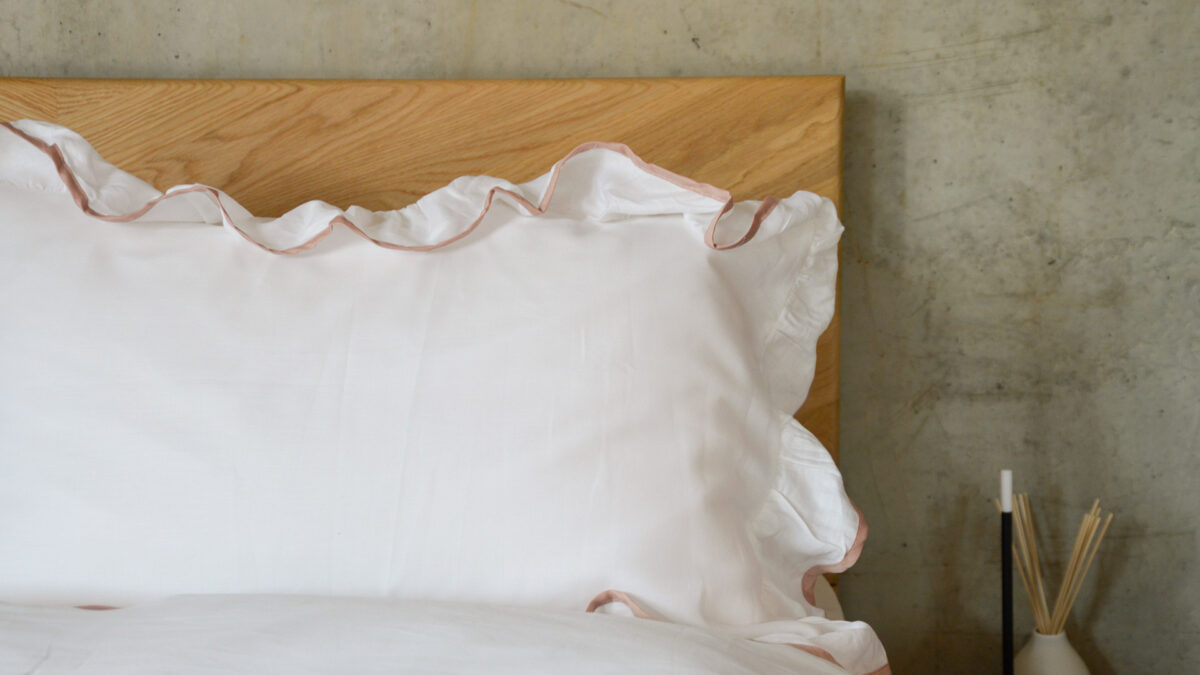 Ruffle Edge Bedding - Olive or Blush - Image 3