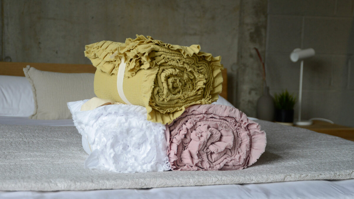Ruffle Pure Cotton Bedspreads STACK
