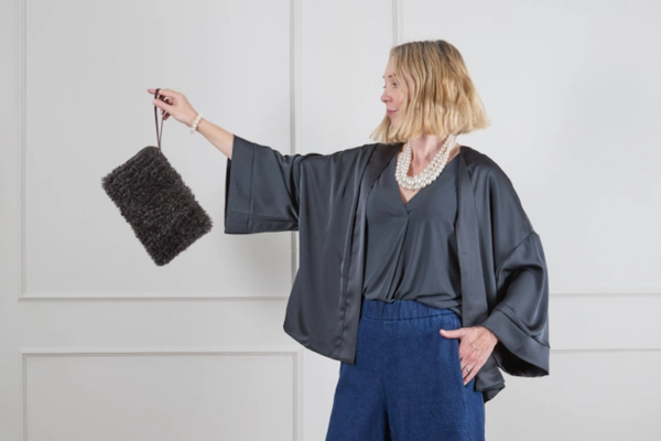 faux fur bag