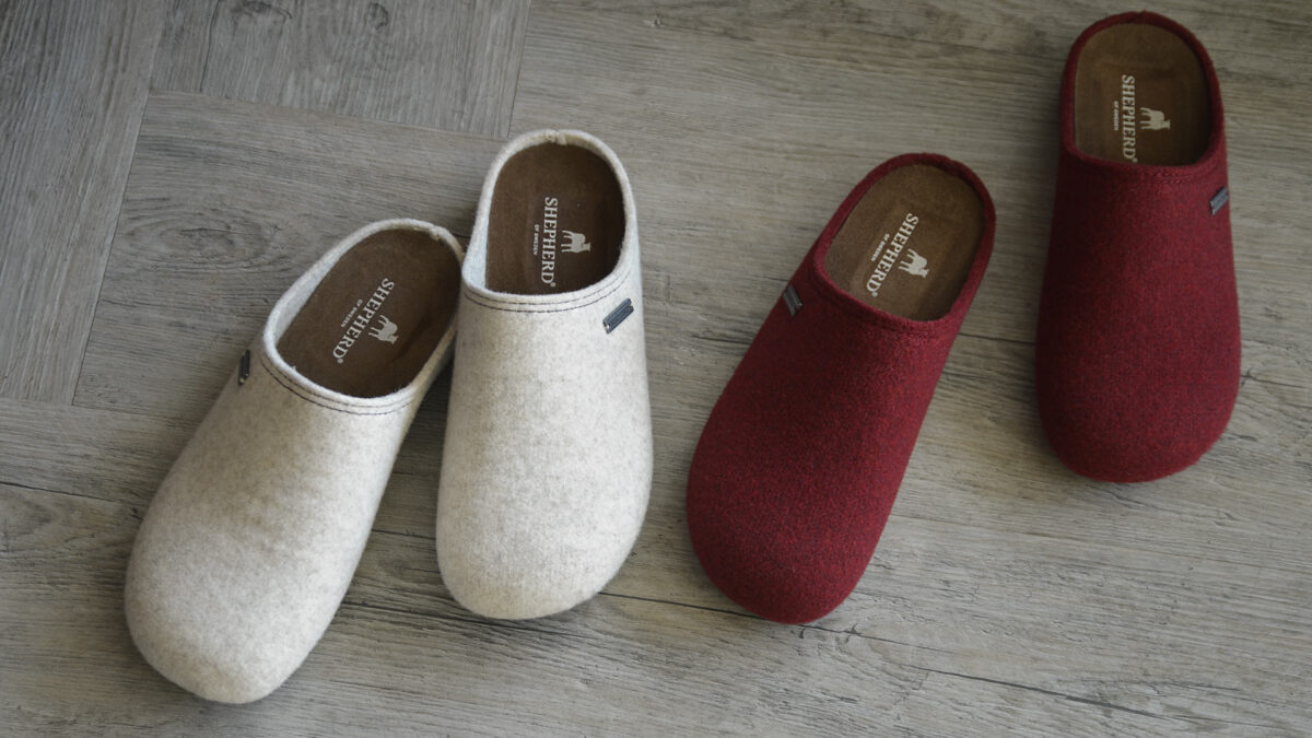 Women's Slippers - Stone or Dark Red - Image 2