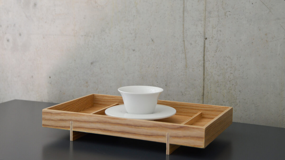 Japanese style wooden tray