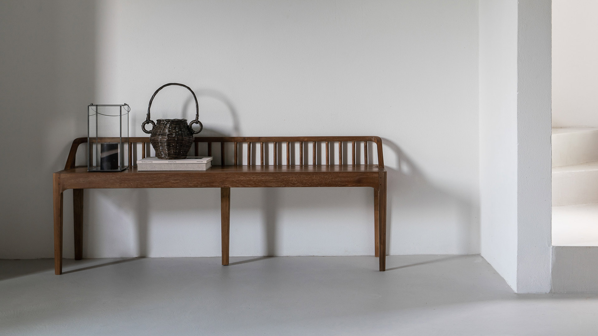 Spindle discount entryway bench