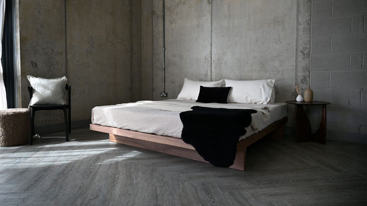 QUICK SHIP Walnut Bed - Superking Kyoto