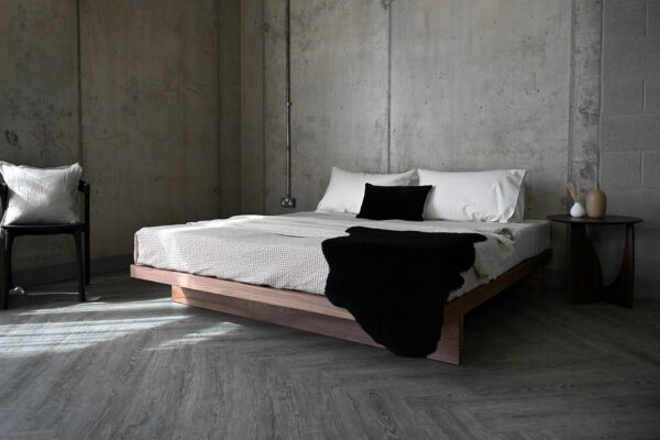 QUICK SHIP Walnut Bed - Superking Kyoto