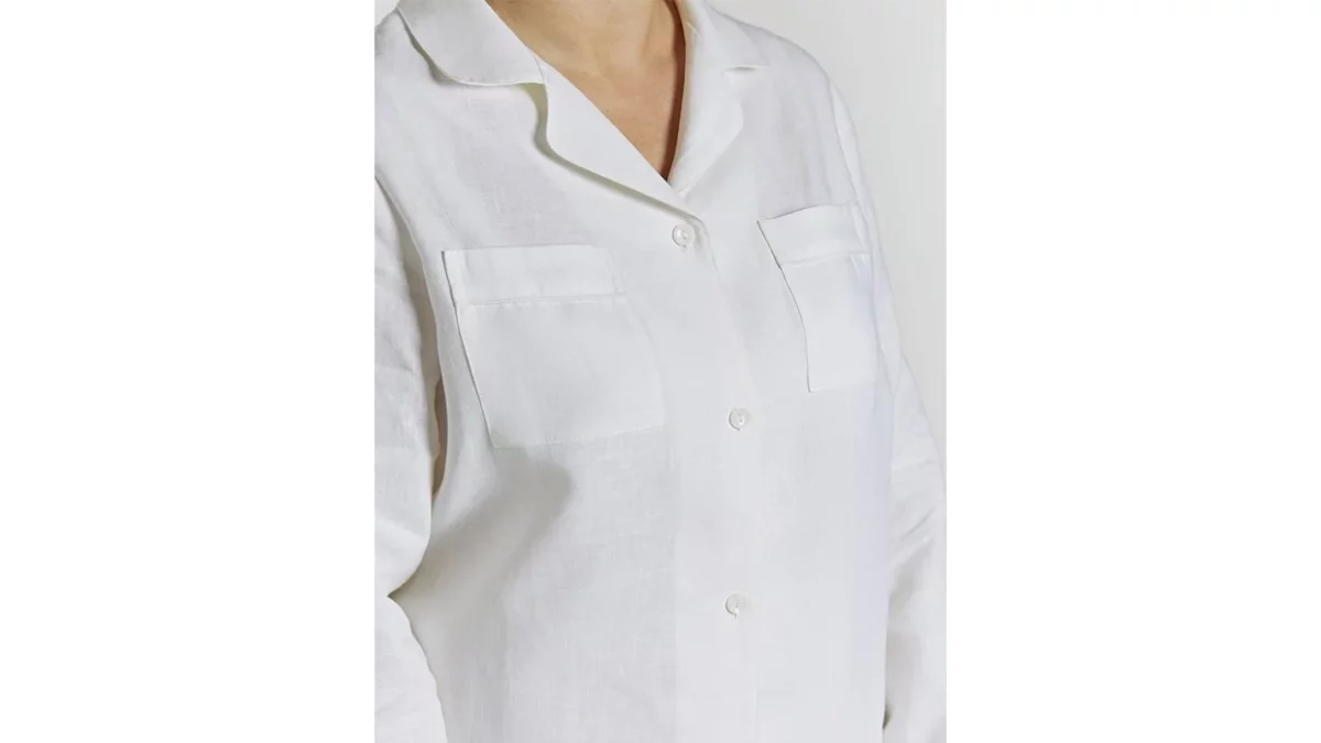 Linen Pyjama Set White