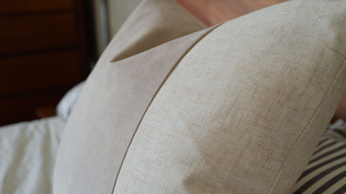 Velvet Colour Block Cushions - 3 Colours - Image 6