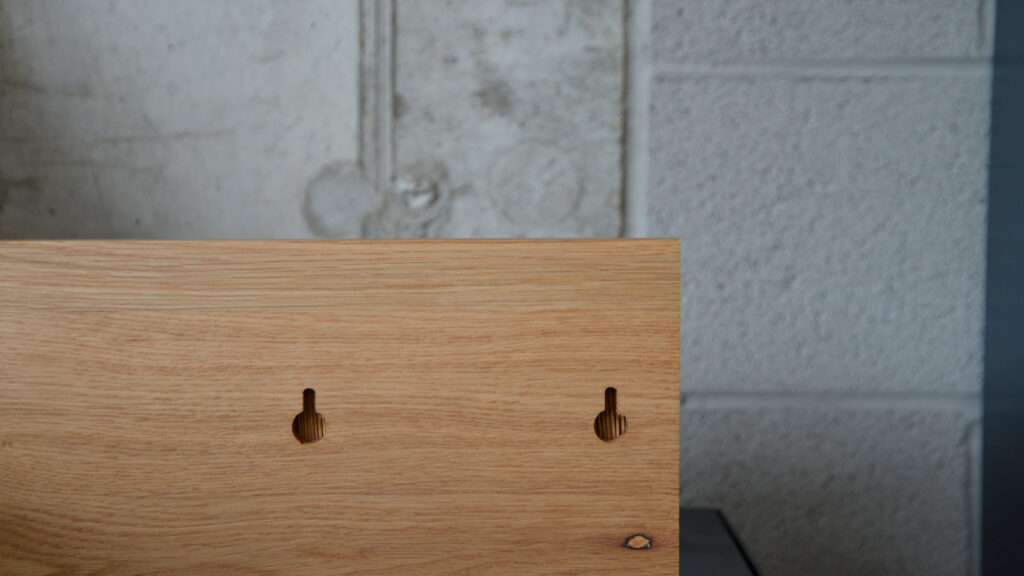 natural oak knife block and kitchen utensils holder can be wall-mounted