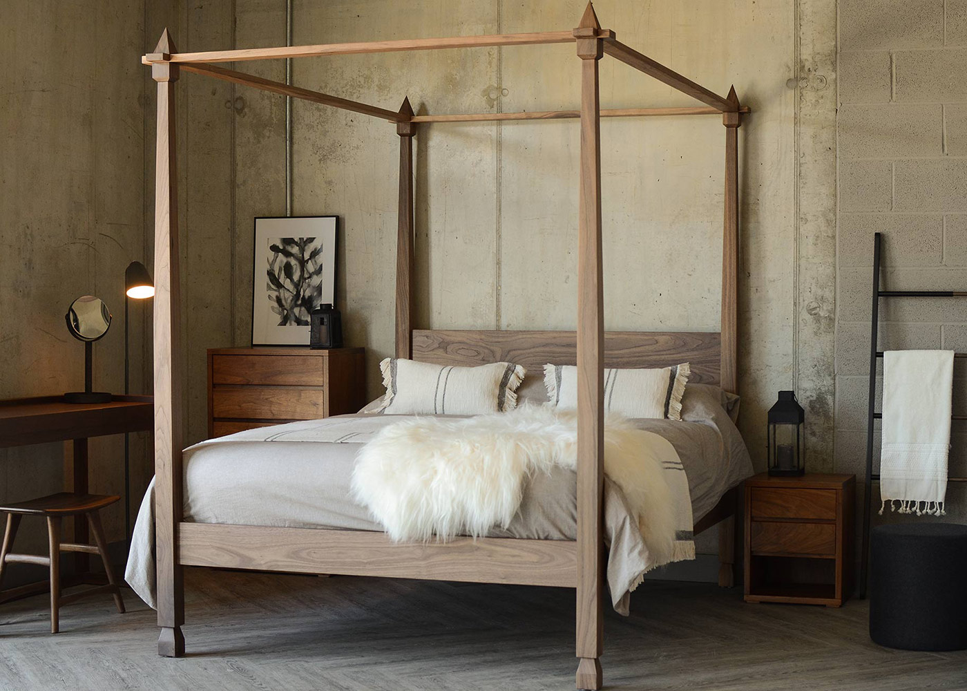 Boho queen shop bed frame