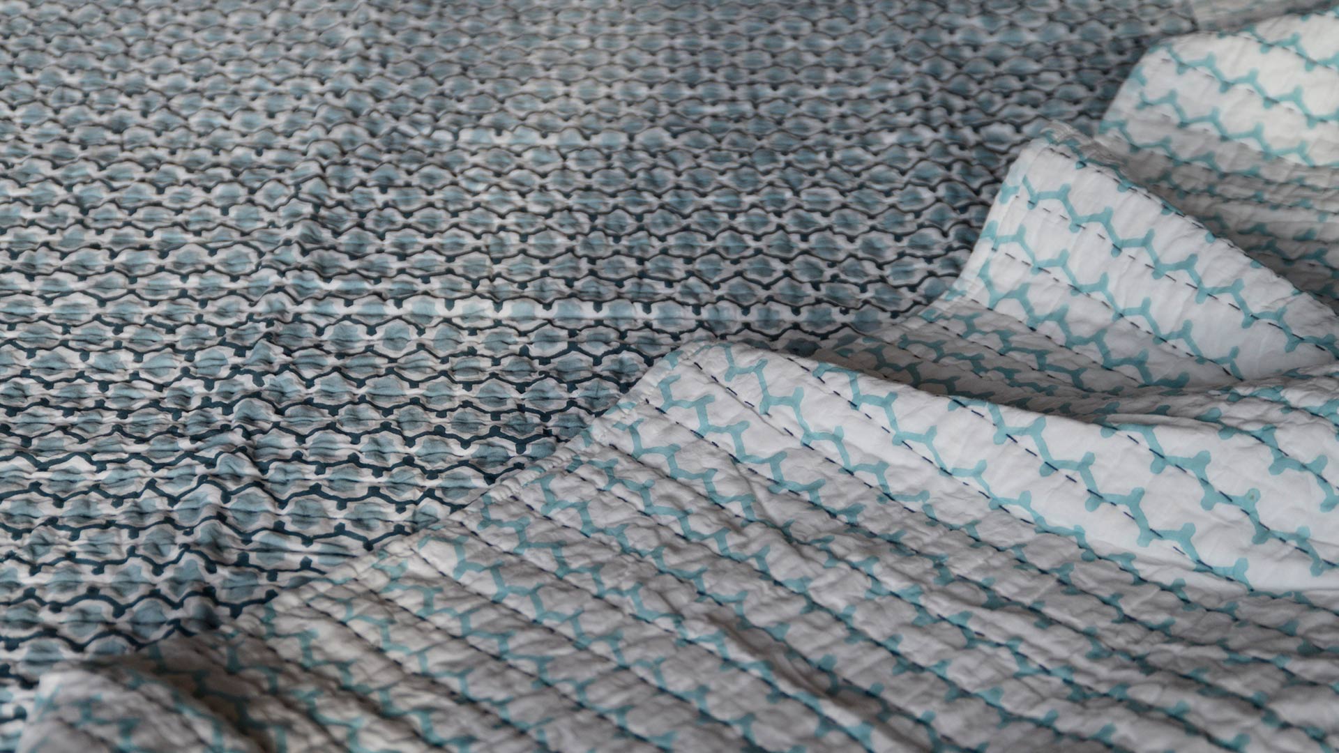 Cotton Quilted Bedspreads 2 Colours