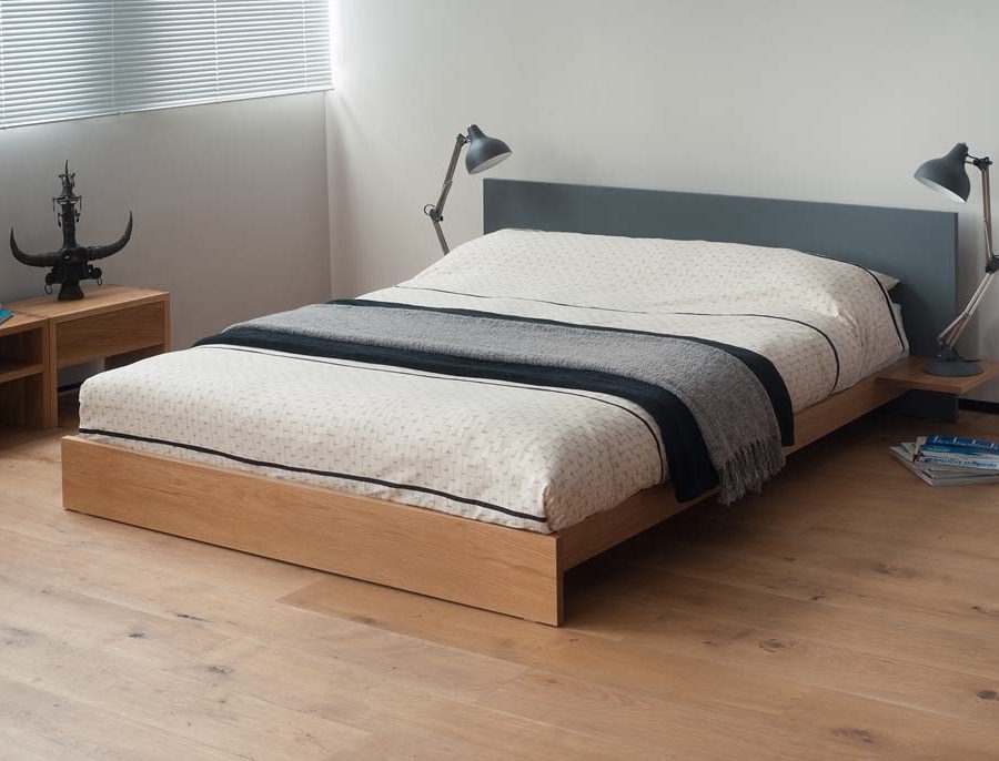 The Koo wooden platform bed from Natural Bed Company