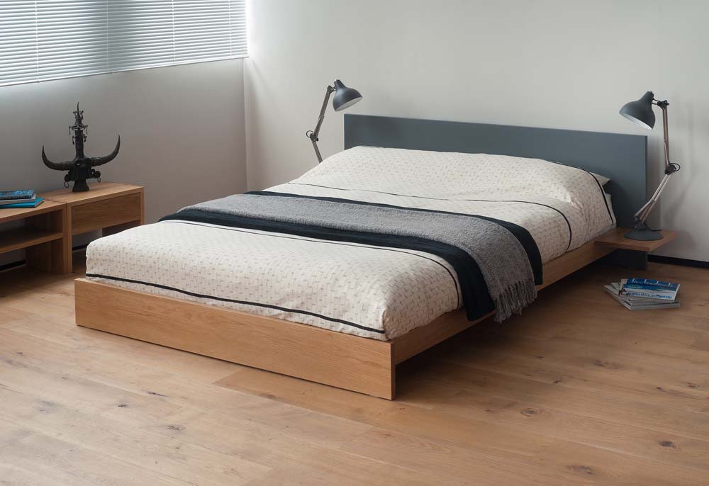 The Koo wooden platform bed from Natural Bed Company