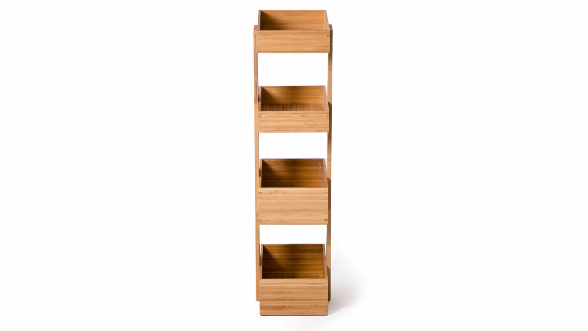 Wireowrks bamboo caddy 4 tray arena front