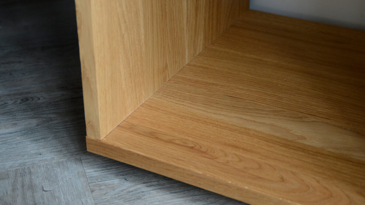 Woodek Groove Drawer Unit Storage Shelf inside corner